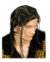 K11278323 schwarz Herren Krieger Perücke Urwaldindianer
