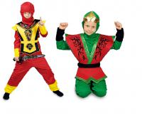K31250492-K31250495 Kinder Junge Mädchen Ninja Kostüm Kim-Floyd