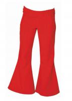 O9133 Damen Schlaghose rot Discohose