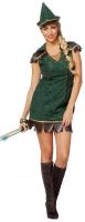 L3202620 grün-braun Damen Robin Hood Kostüm