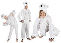 B88026 weiß Kinder Junge Mädchen Damen Herren Eisbär Kostüm