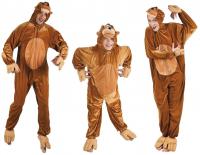 B88036 braun Kinder Junge Mädchen Damen Herren Affen Kostüm