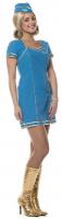 L3200140 türkis Damen Flugbegleiterin Damenkleid