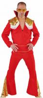 M212235-7-A rot-gold Herren Disco Anzug Rockstar