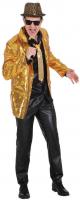 O7261 gold Herren Pailletten Jackett Discojacke