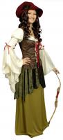 K31250603 Damen Maid Marian Robin Hood Kostüm