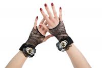 Oh5696 Damen Netzhandschuhe Handschuhe Steampunk Zahnräder