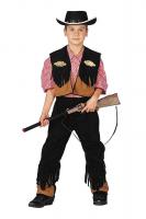 W3129-A braun Kinder Cowboy Kostüm Rodeokostüm