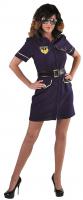 M215147 blau Damen Polizeikleid Polizistinenkostüm