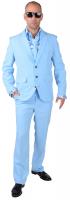 M218287-13 hell-blau Herren Anzug Smoking Sakko Hose und Krawatte