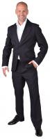 M218293-2 schwarz Herren Sakko-Jackett Discojackett