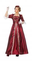 W4084A wein-rot Damen Marquisen Kleid Rokoko Kostüm