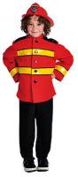 M211005 rot-schwarz Kinder Feuerwehruniform