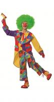 W3825 bunt Kinder Jungen Mädchen Clown Frack Anzug