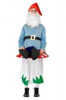 W99810-54 Damen Herren Zwerg-Klabauter auf Pilz CARRY ME Huckepack trag mich Kostüm Gr.54