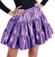 M212001-10 lila Kinder Satin Rock-Petticoat-Unterrock