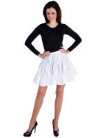 M211156-1 weiß Damen Satin-Petticoat-Unterrock