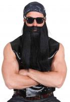 O30241-02 schwarz Herren Zwergen Bart Rockerbart