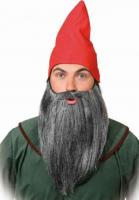 O30241-08 grau-meliert Herren Zwergen Bart Alter Mann