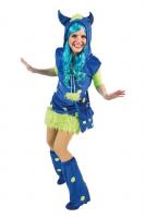 Oh3032 blau Damen Monsterkleid