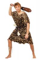 W5672 braun-beige Herren Höhlenbewohner Kostüm Neandertaler