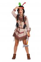 T3280 beige langarm Kinder Mädchen Indianerin