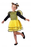 T3059 gelb-schwarz Kinder Mädchen Bienen Kostüm 3 tlg.