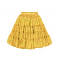 T0724-1000 gelb Petticoat-Unterrock 2 Lagen Einheitsgröße