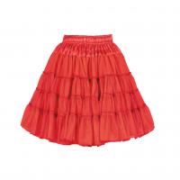 T0724-0500 rot Petticoat-Unterrock 2 Lagen Einheitsgröße