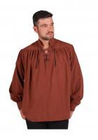 T3163-1300 braun Herren Piraten-Mittelalter Shirt