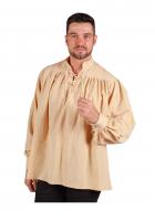 T3163-2200 ecru-beige Herren Piraten-Mittelalter Shirt
