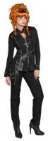 O9233 schwarz Damen Steampunkjacke Gothic-Punk Jacke