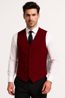 T3620-0800 wein-rot Herren Weste