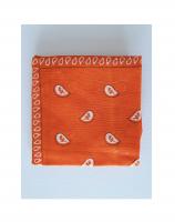 Fu104 orange mit Muster Damen Herren Halstuch Kopftuch