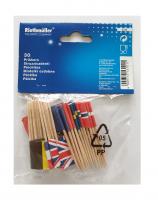 Ri5310 beige-bunt Fahnen Zahnstocher Nationen