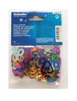 Ri550295 bunt-glänzend Zahl 40 Deko Konfetti