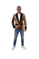 M218294-neu Sheeba Herren Leoparden Sakko-Jackett Discojackett