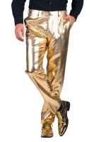T3920-1400 gold Metallic Herrenhose Disco Party