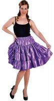 M212111-10-L lila Damen Satin-Petticoat-Unterrock Gr.L
